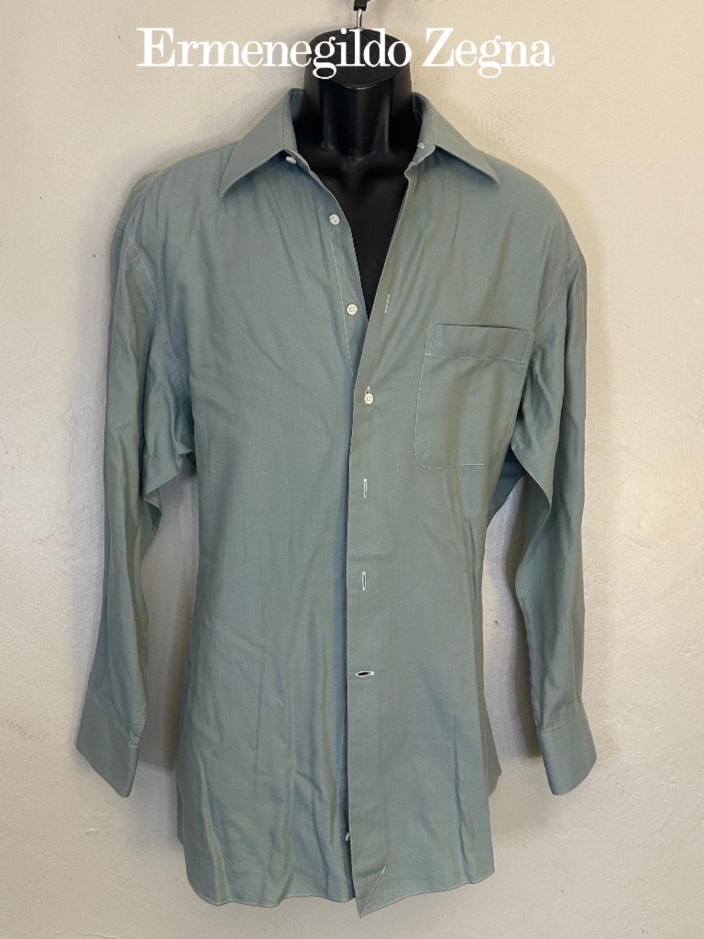 Ermenegildo Zegna Dress Shirt EU 41 16 neck Gently worn 100% cotton 23" armpits